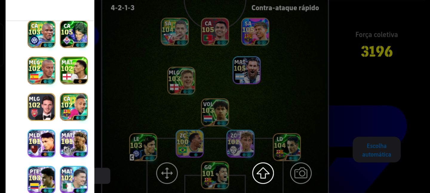 Conta efootboll com 3198 de força