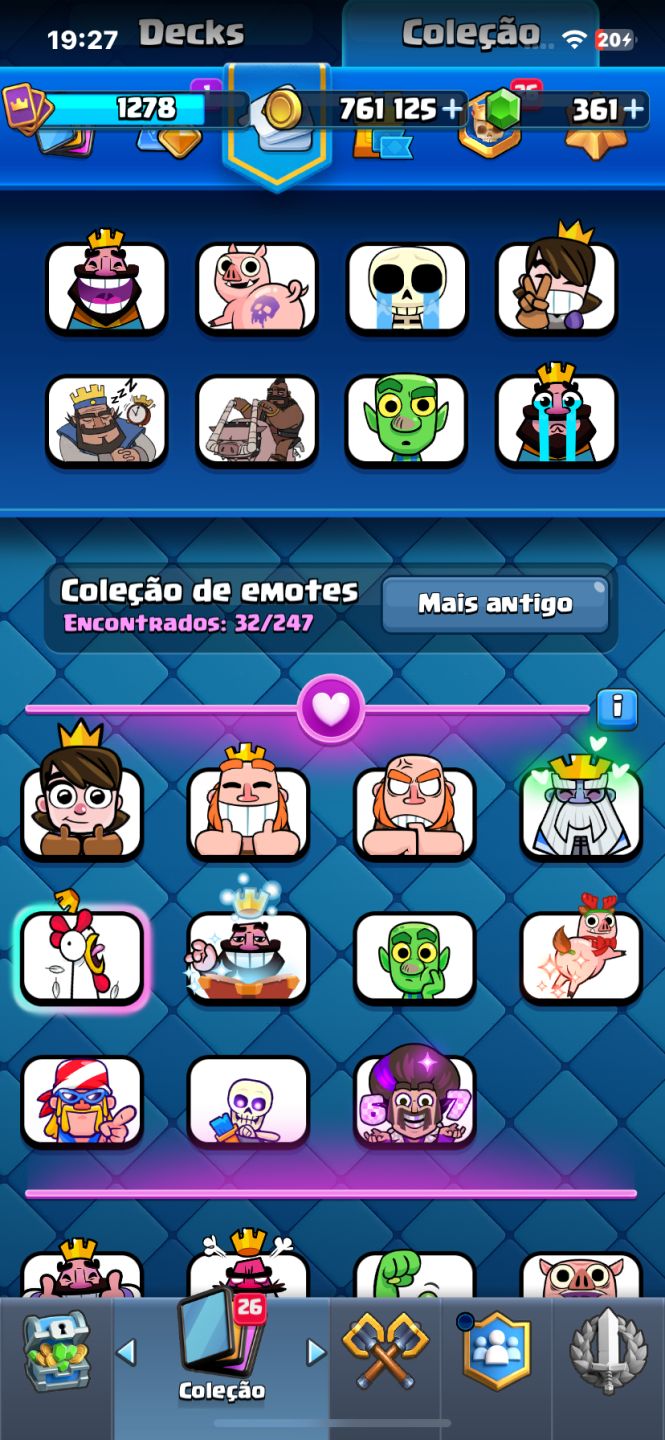 CONTA CLASH ROYALE ARENA 21