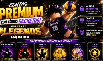 Contas volleyball legends muito boas