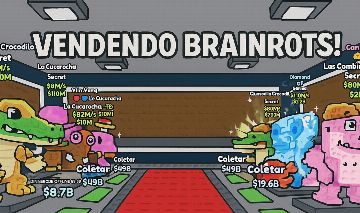 VENDENDO BRAINROTS LOJA NO PRECINHO - - Roblox - Roube um Brainrot - GGMAX