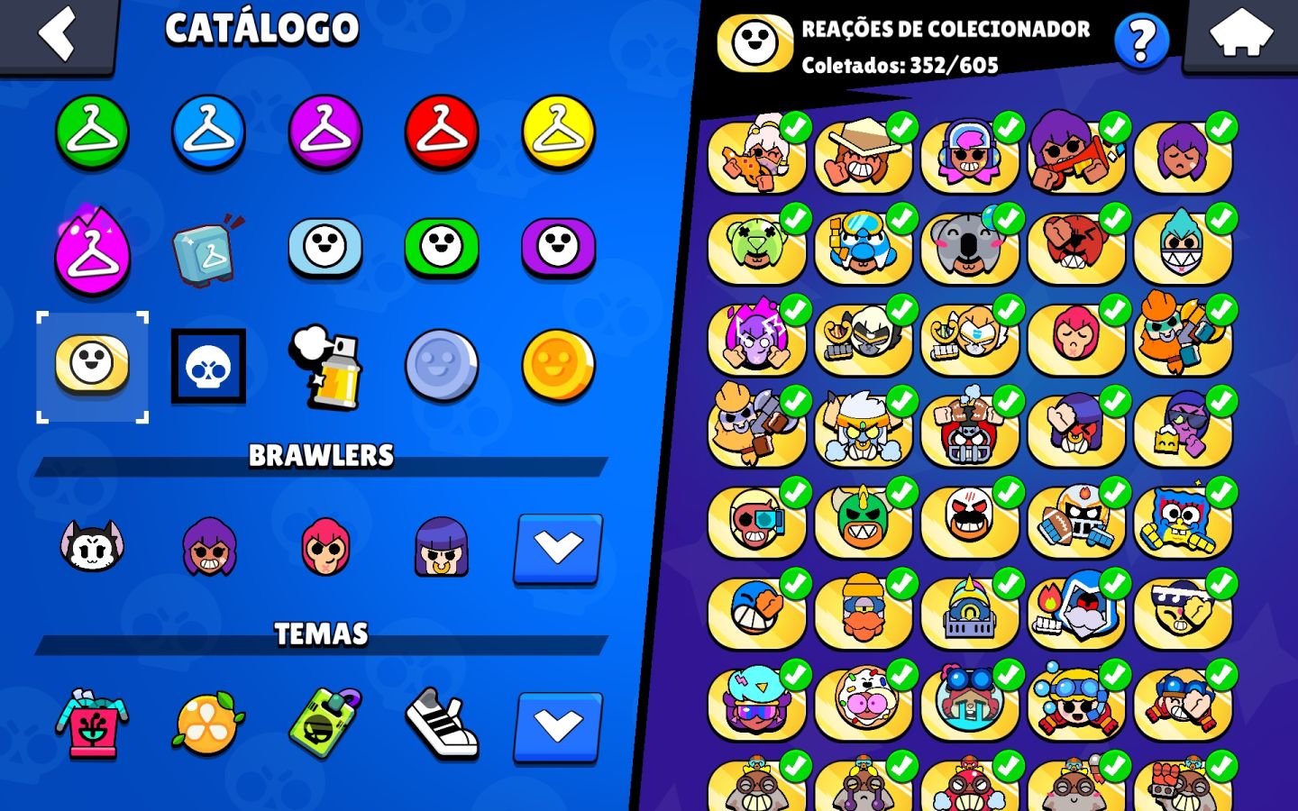 CONTA BRAWL STARS COMPLETA | 84 BRAWLERS | 22 PRESTÍGIOS