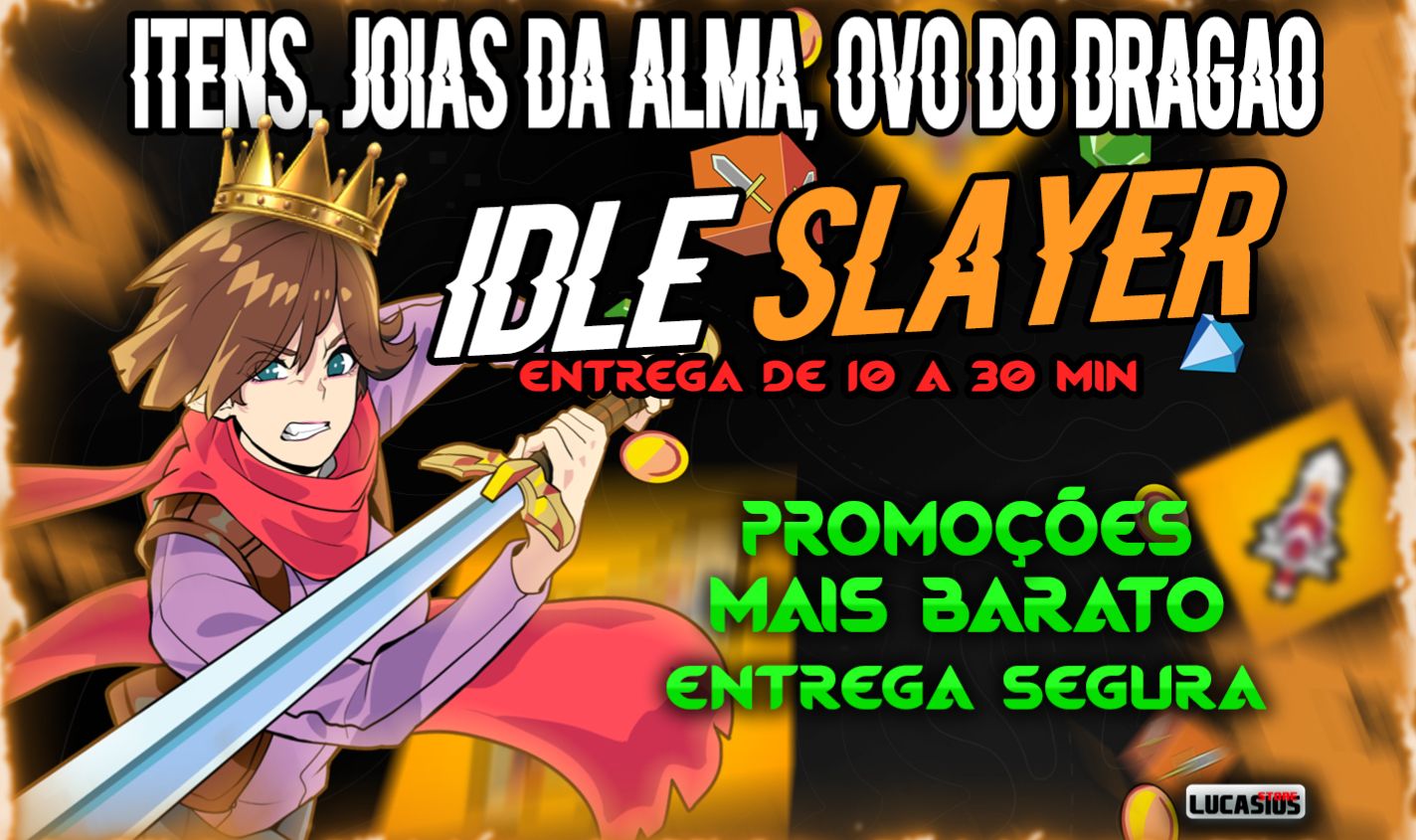 [PROMOÇÃO] IDLE SLAYER - SKINS, JOIAS DA ALMA, PONTOS DE DIVINDADES