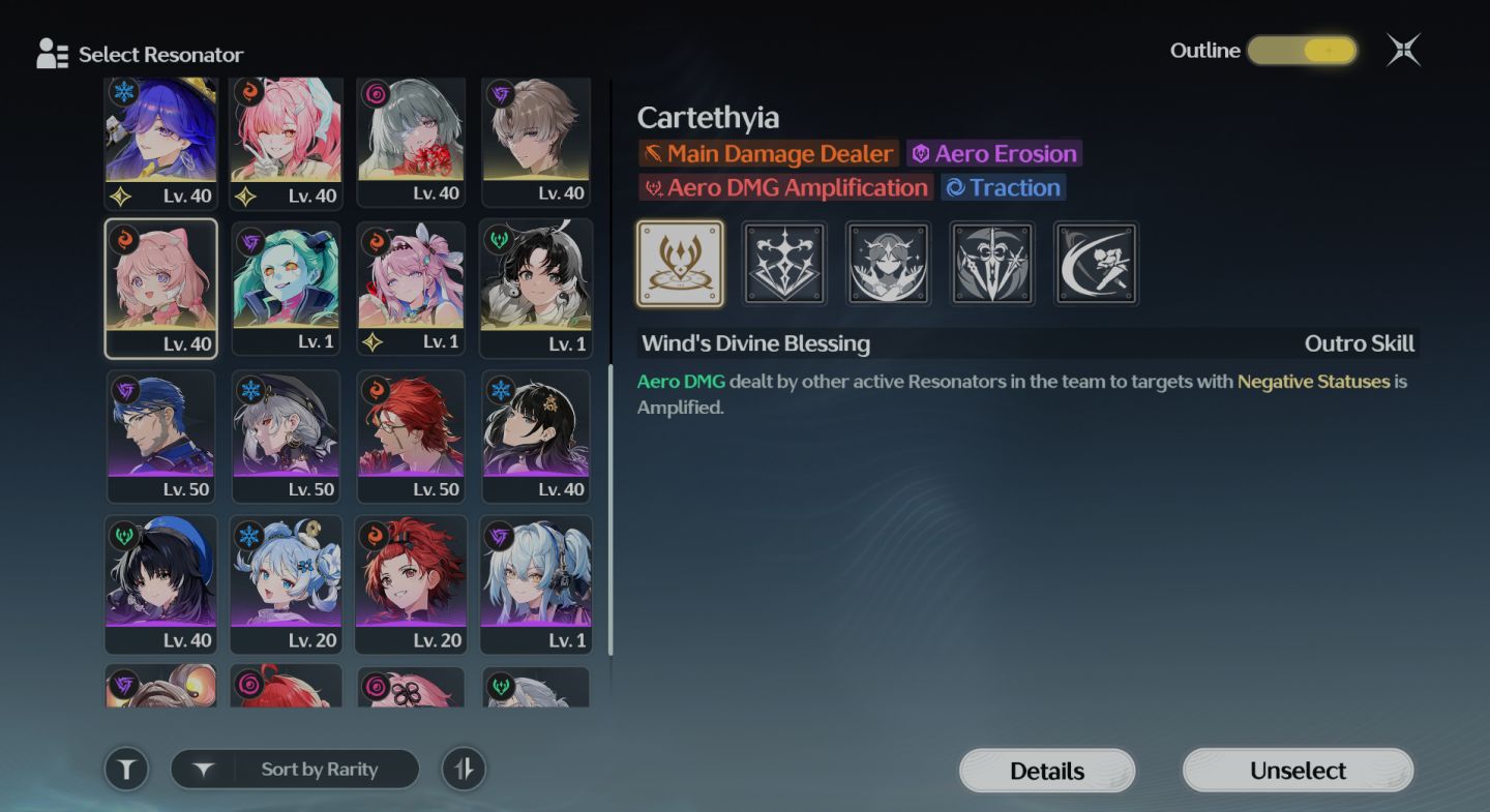 Conta de Wuwa com 23 T5 + Skin da Jinhsi + bis entre outros Bis