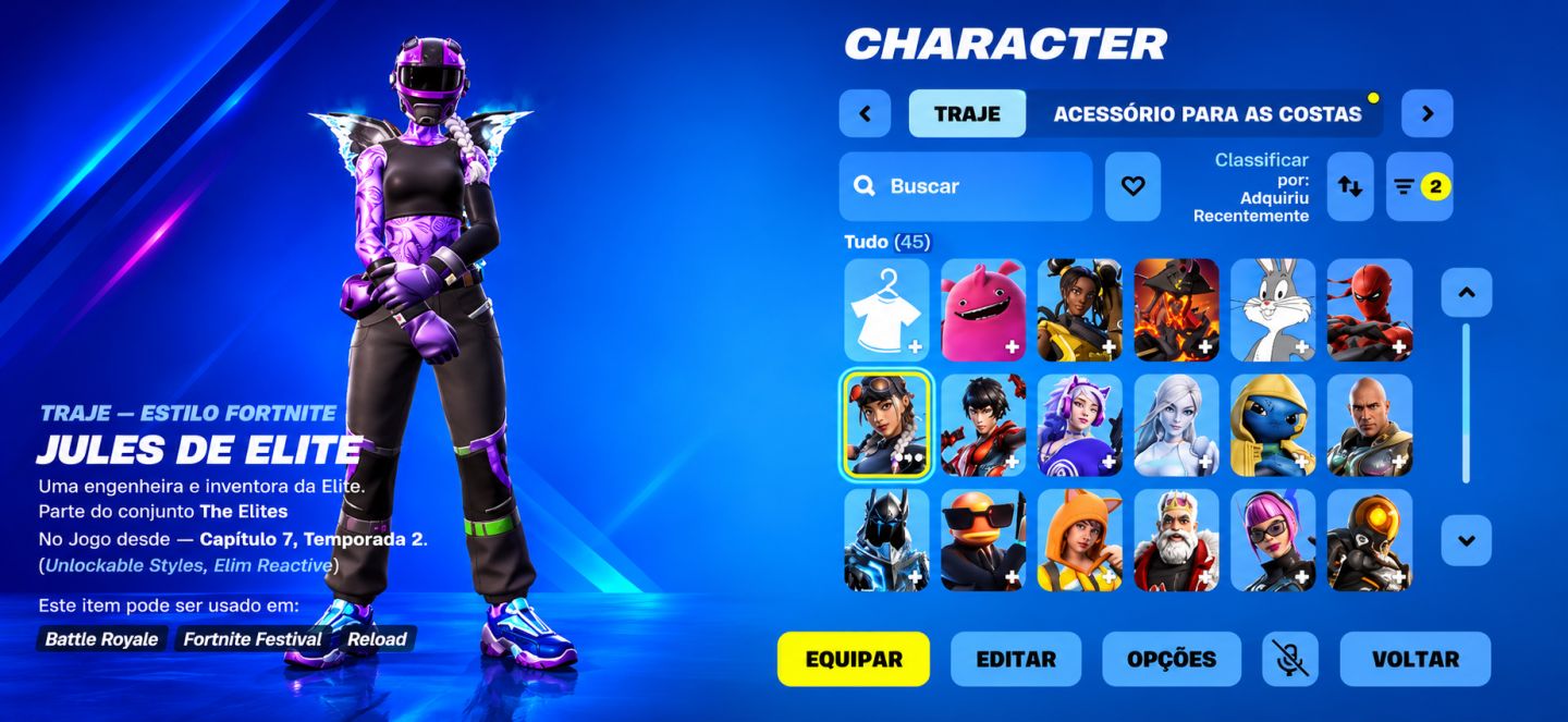 Conta Fortnite 48 Skins Harley Quinn Homer Scooby-Doo 600 VB ENTREGA AUTOMATICA!