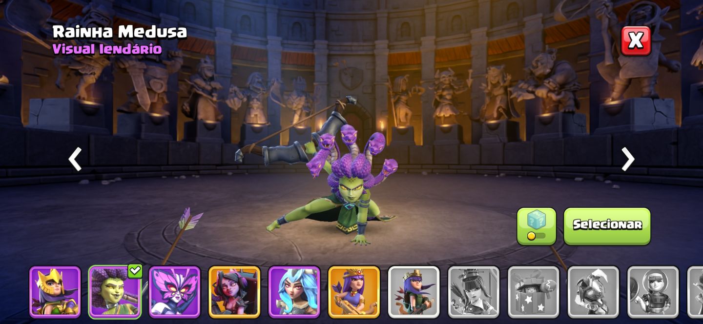 Clash of Clans - CV 14 (Muito upado), paisagens, skins de herói e itens mágicos