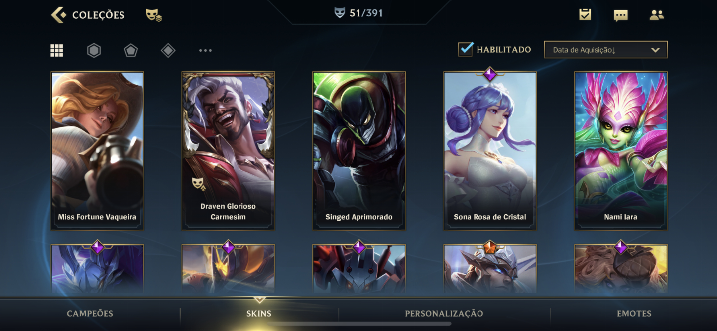 Conta wild rift