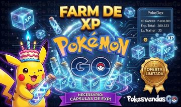 Pokemon Go - Farm de XP em sua conta