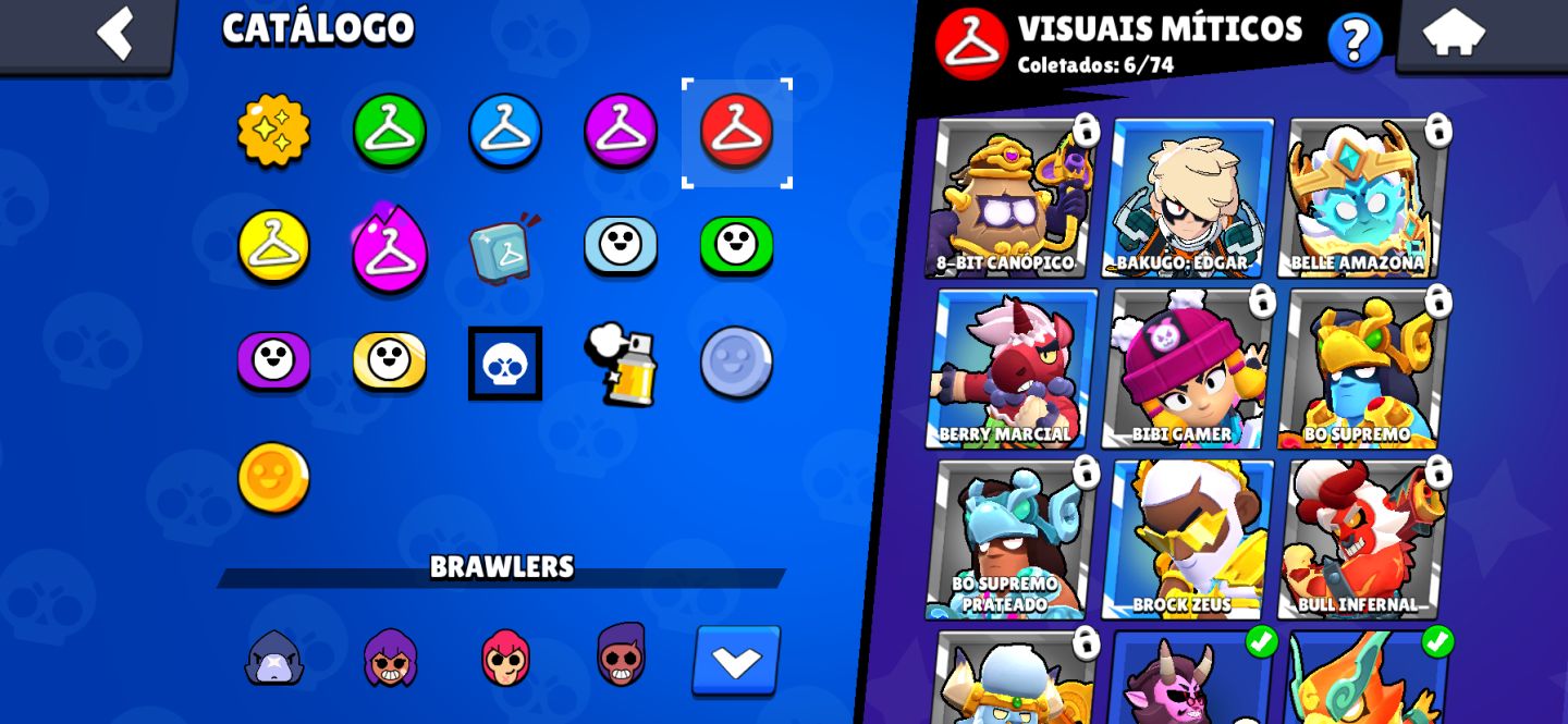 Conta Brawl Stars Antiga com Skins raras, mortis hockey