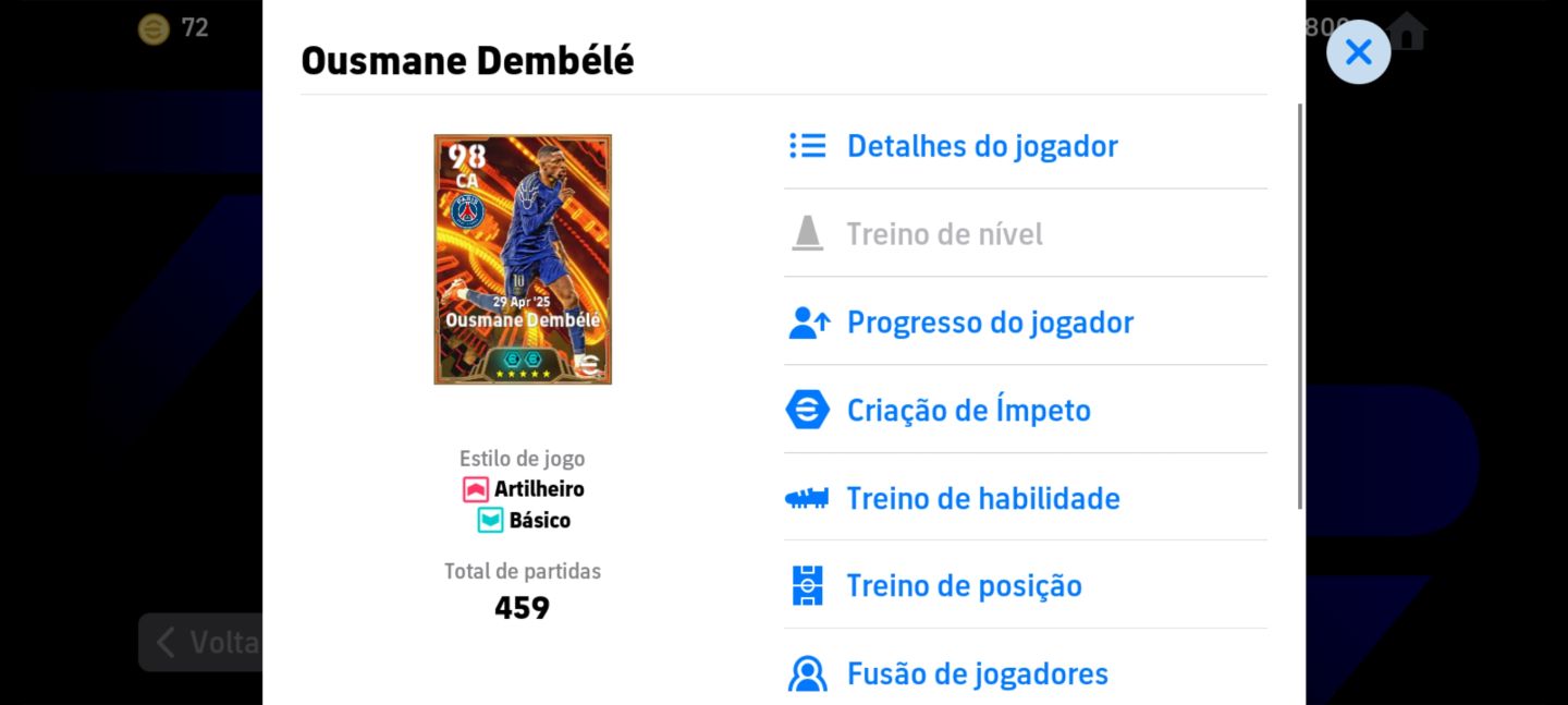 Conta Efootball Mobile