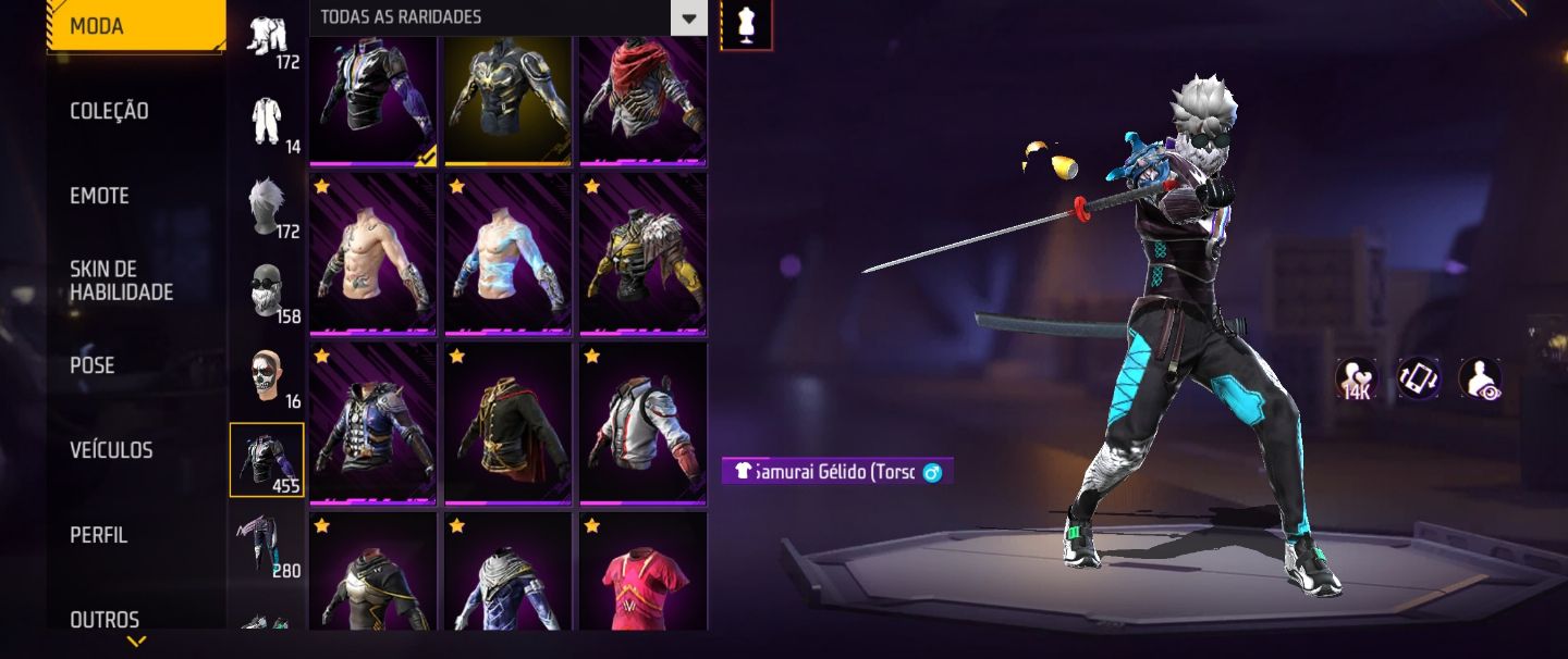 Conta FF Gemada e rara Prime 7!!