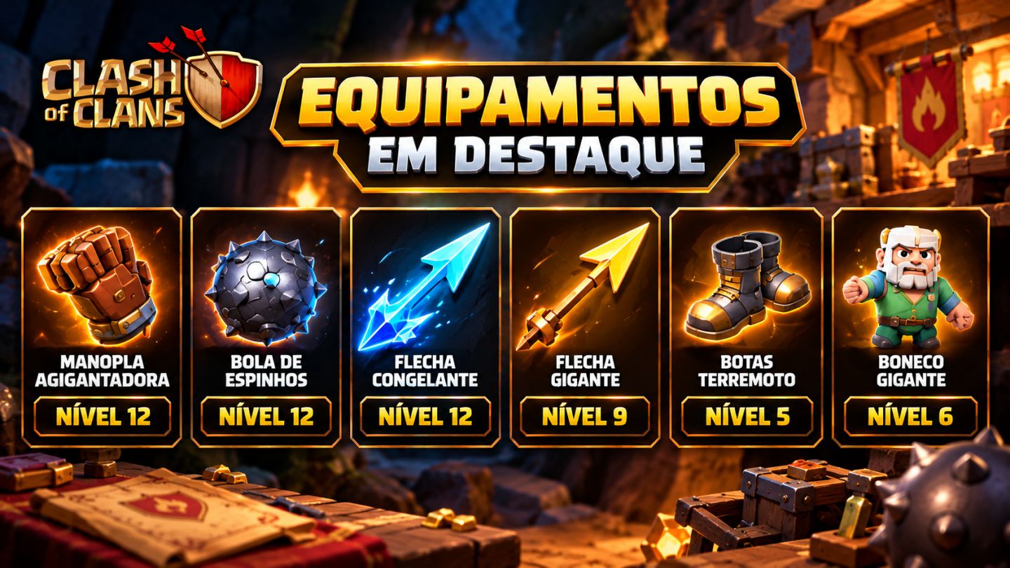 Clash of Clans CV9 | 4 Construtores | 454 Gemas | Full Acesso