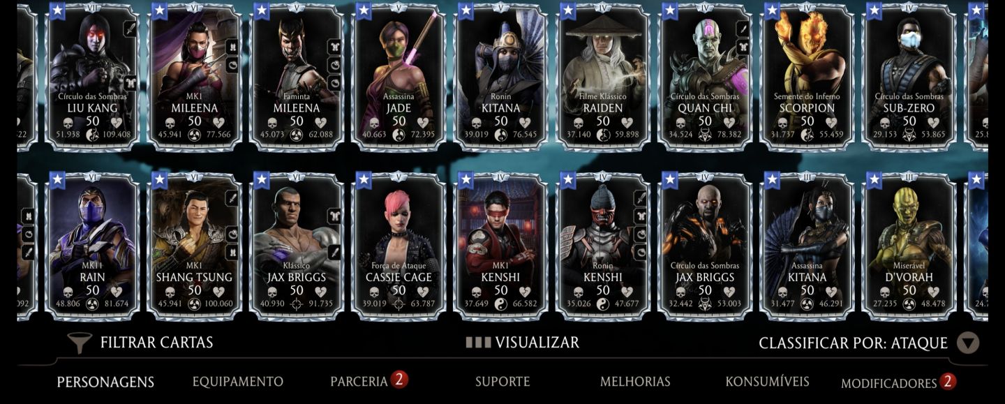 MK MOBILE Vários Diamantes FX (Fusion X) Equipamentos Épicos e Raros Fortes