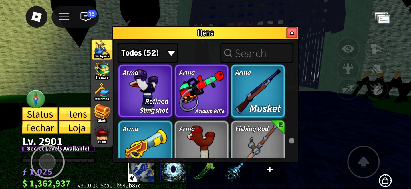 Conta de blox fruits a venda ou em brawl stars 100k+