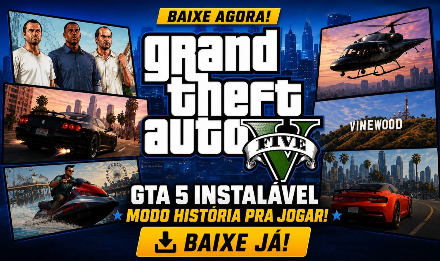 Conta Rockstar GTA 5 Instalável - 30 dias (ENTREGA AUTOMÁTICA)
