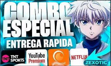 NETFLIX | PRIME | YOUTUBE | CRUNCHYROLL | TNT | ENTREGA RAPIDA