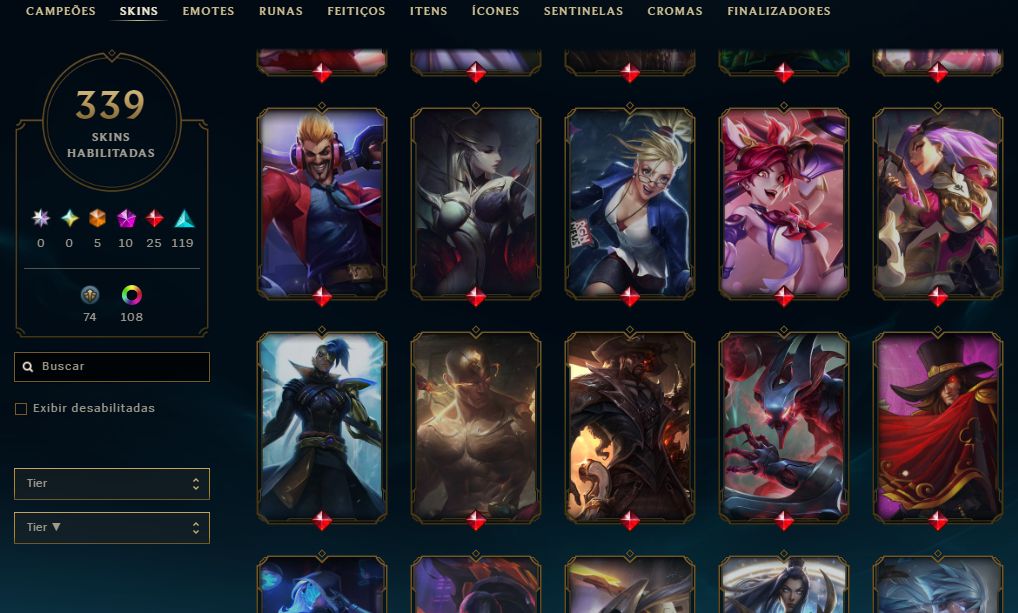 CONTA LVL 538 - DIAMANTE - TOP 20 KALISTA BR - 136 EM - 4612 EL