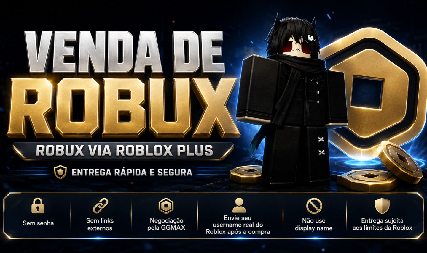 [PROMOÇÃO] ROBUX VIA ROBLOX PLUS | ENTREGA RÁPIDA