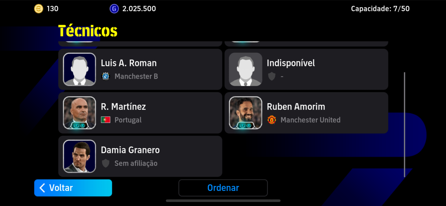 CONTA EFOOTBALL FORÇA 3165