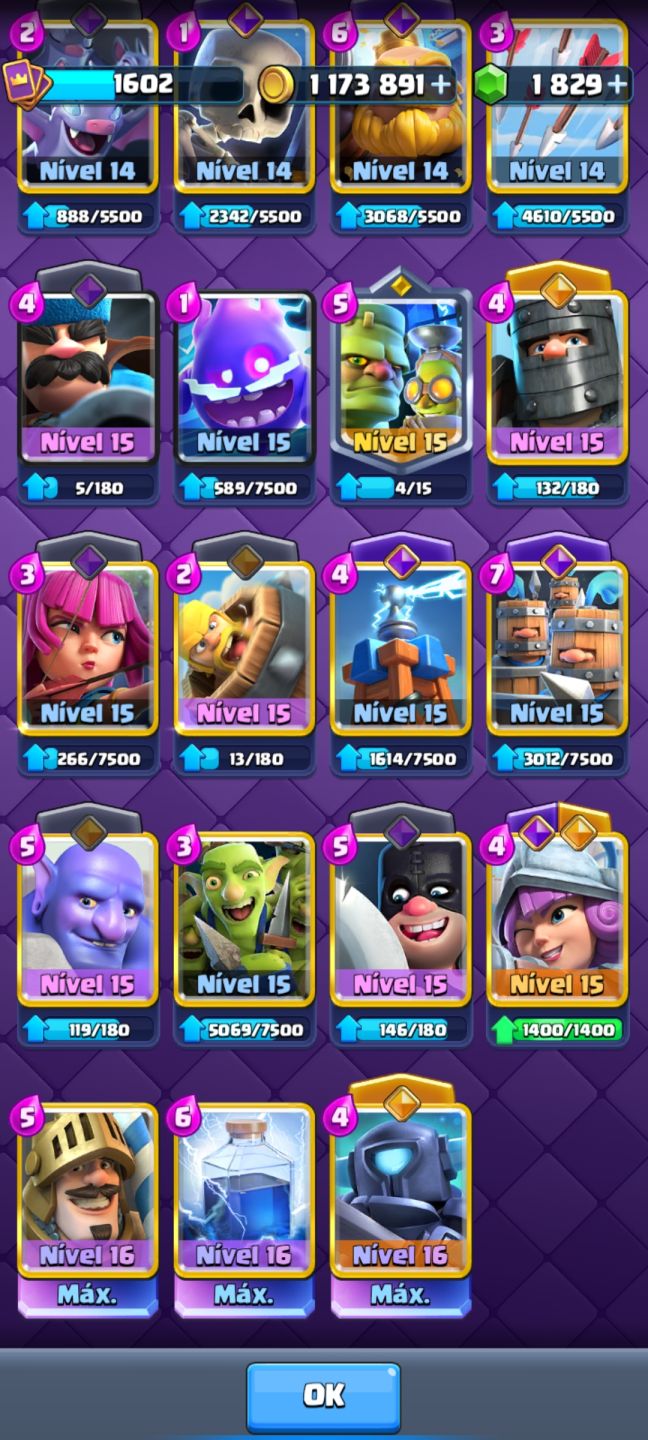 Conta clash royale 10 anos