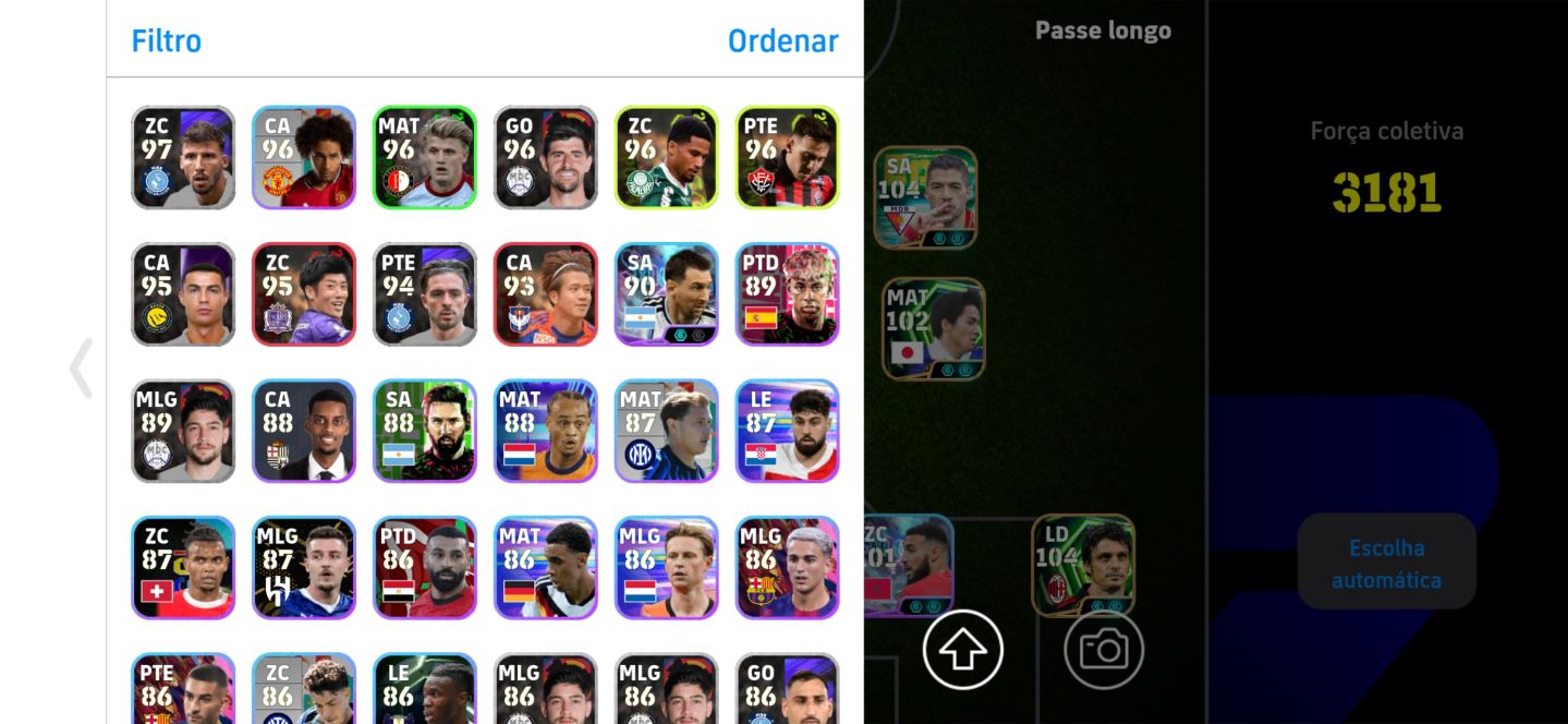 FULL BRAVA EFOOTBALL! FORÇA 3181 |MESSI 104|SUÁREZ 104|CASILLAS 105|BEBETO 104|