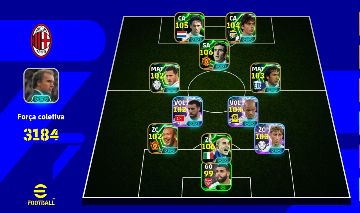 Conta eFootball FC 3184 | Time Forte e Completo