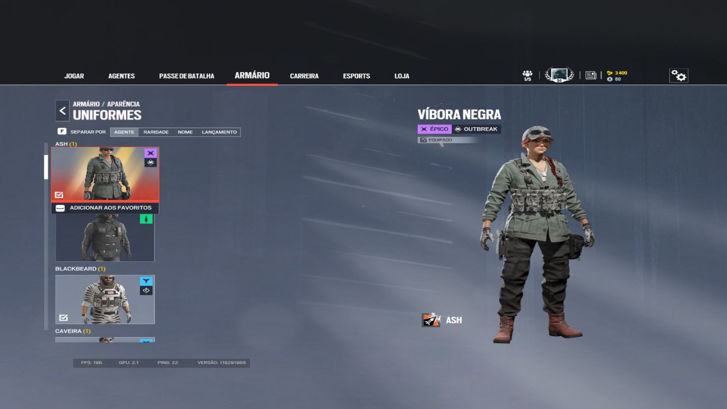Conta R6 LEVEL 94, QUASE TODOS OS BONECOS E ALGUMAS SKINS