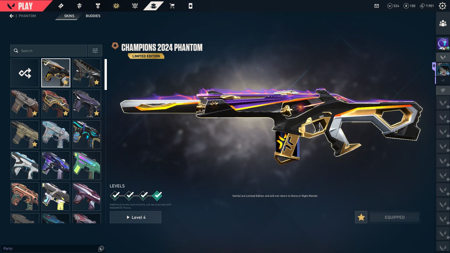 CONTA VALORANT COM PACOTE CHAMPIONS 2024 E ARCANE 2024 - ACOMPANHA SKINS NOVAS