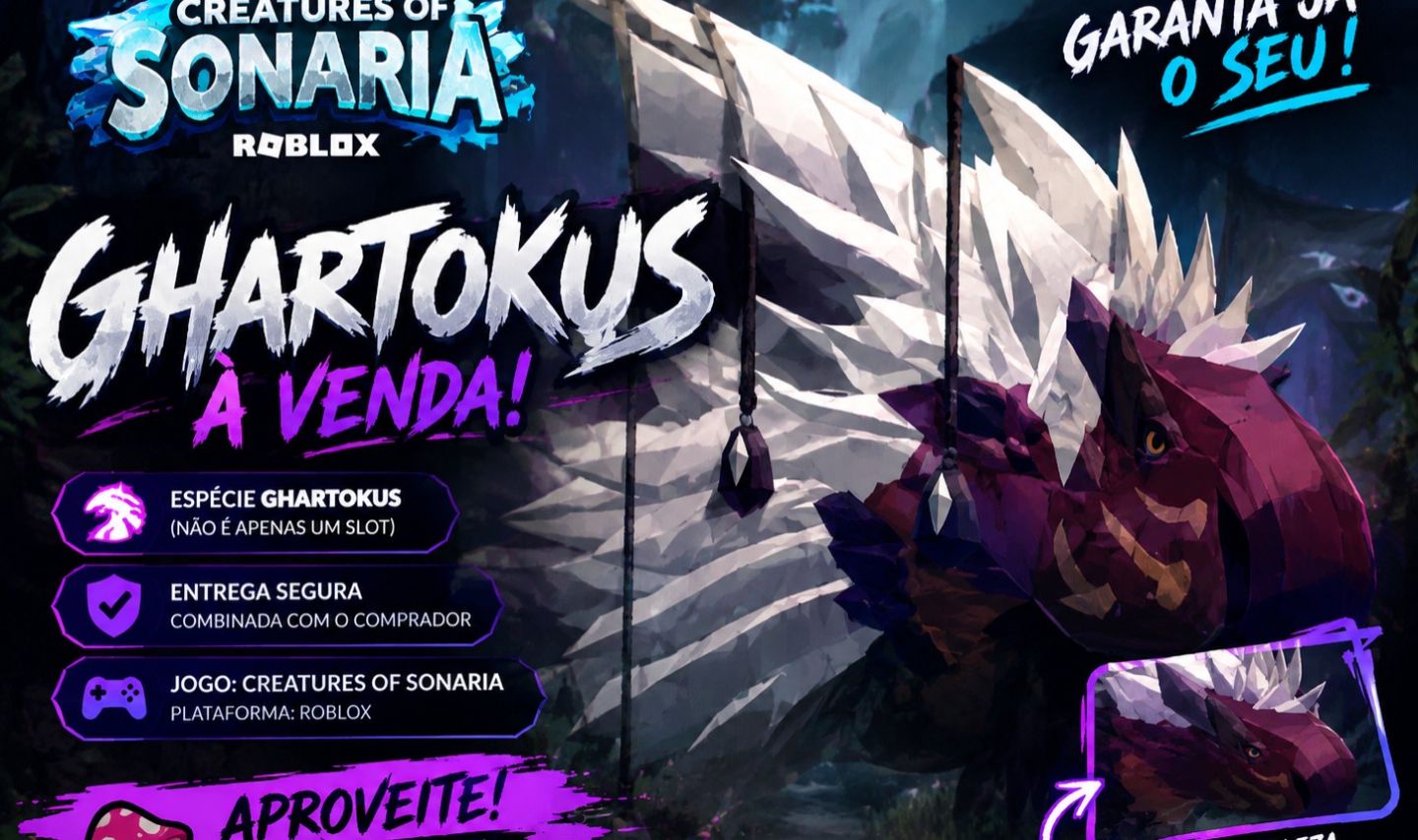 Ghartokus à Venda Muito raro e caro | Creatures of Sonaria | Roblox