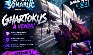 Ghartokus à Venda Muito raro e caro | Creatures of Sonaria | Roblox