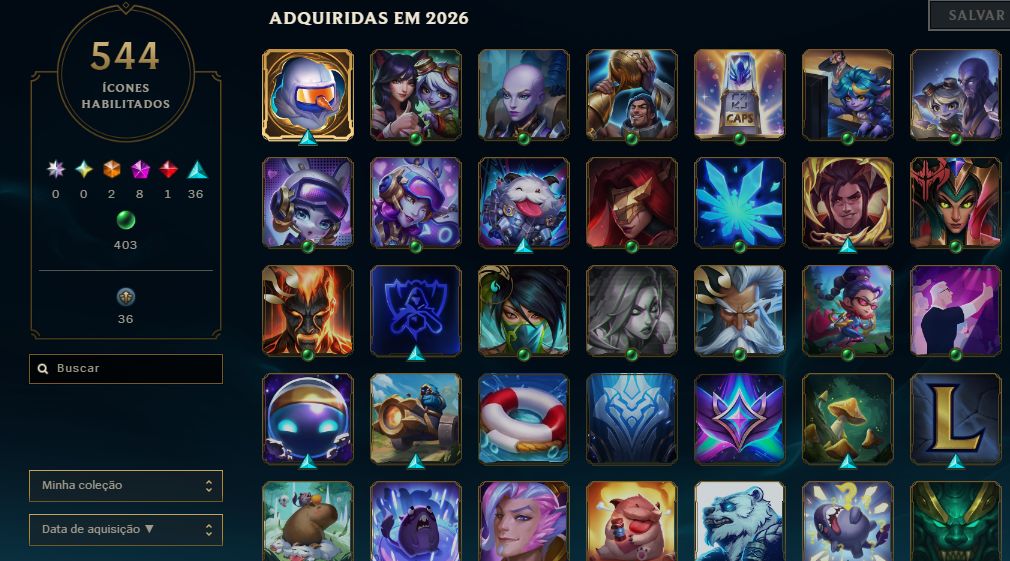 Conta de lol - GM 1500 PDL - 450 skins