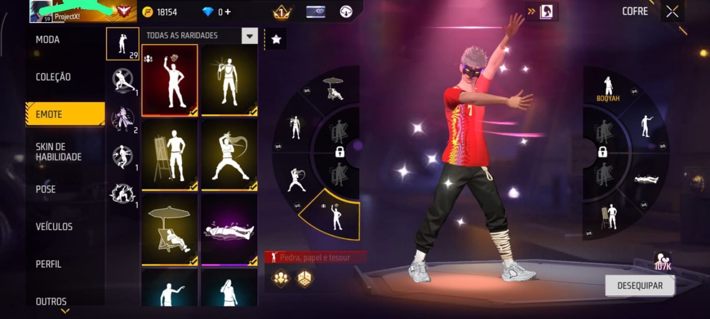 CONTA DE FREE FIRE COM VARIOS CONJUNTOS