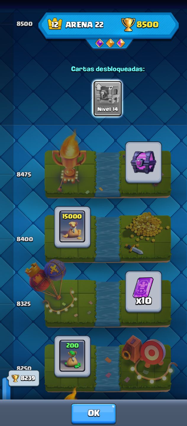 Conta de clash Royale