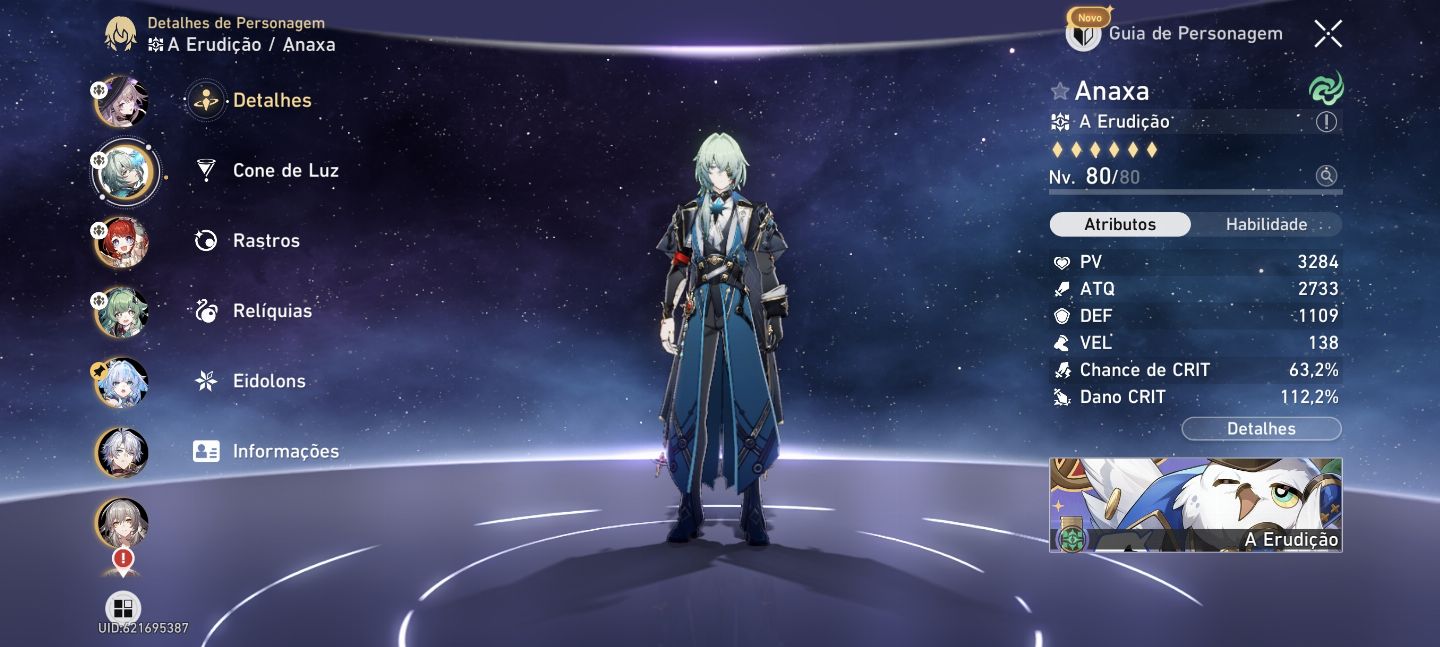 Honkai Star Rail conta com times para the herta, phainon e anaxa.