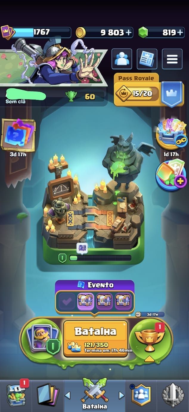Conta clash royale 14k troféus, nv16 FULL ACESSO