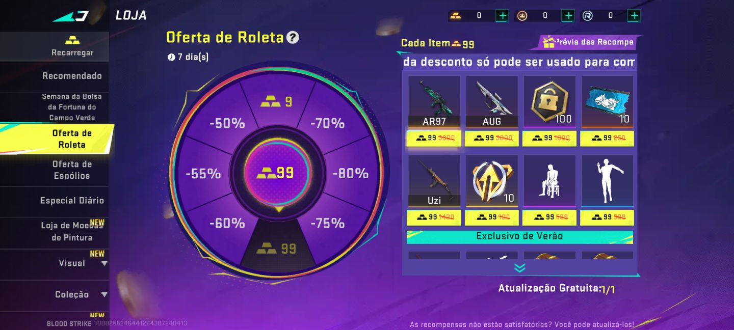 Conta Nível 1 Bloodstrike
