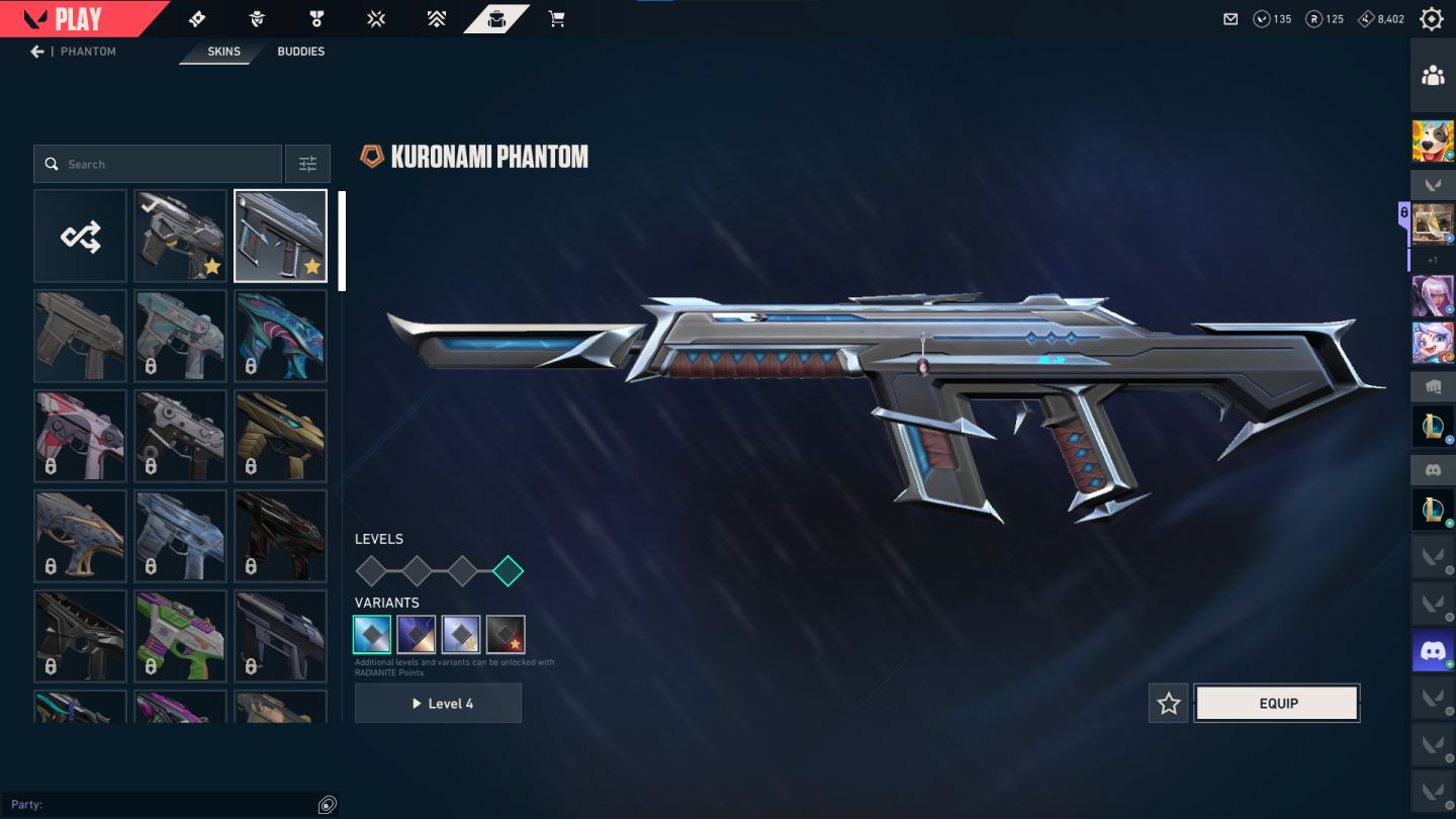 Conta valorant diamante + 1 skin de faca + 2 Phantom + 2 Vandal full acesso!!!