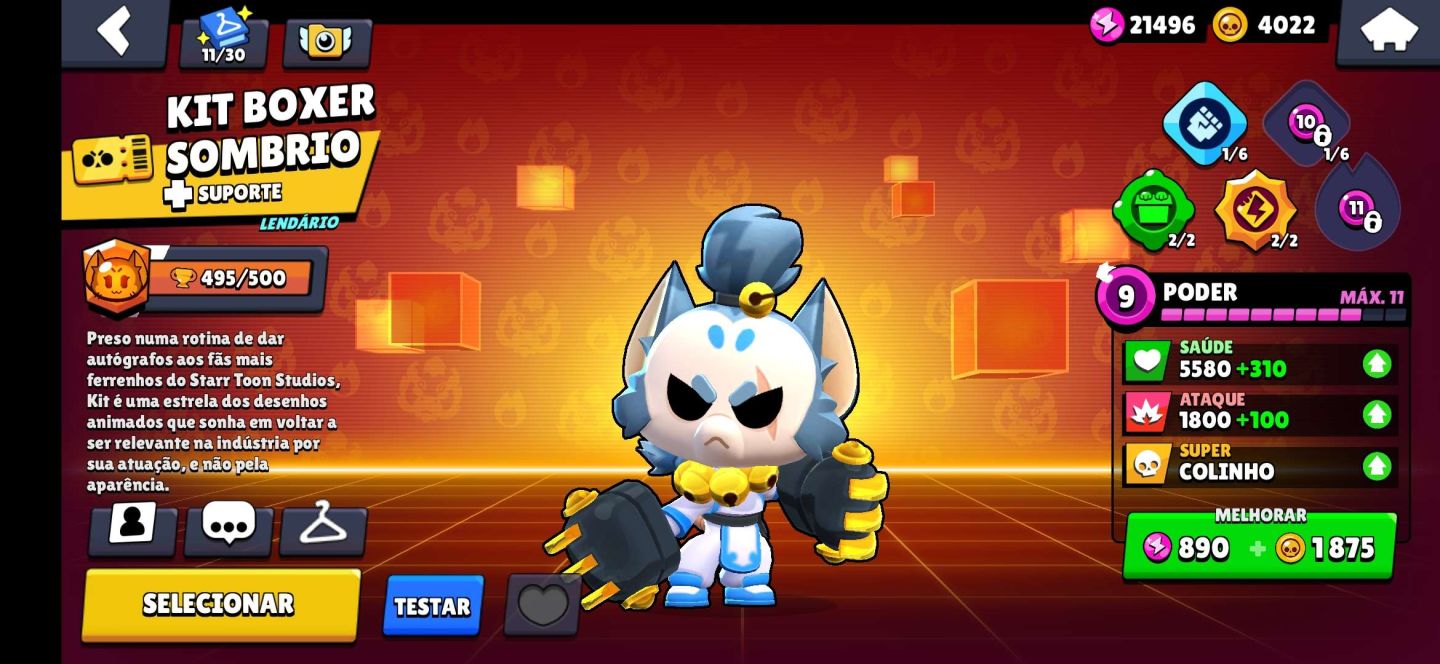 Conta BrawlStars com Jessie Dragão Escarlate e Mais