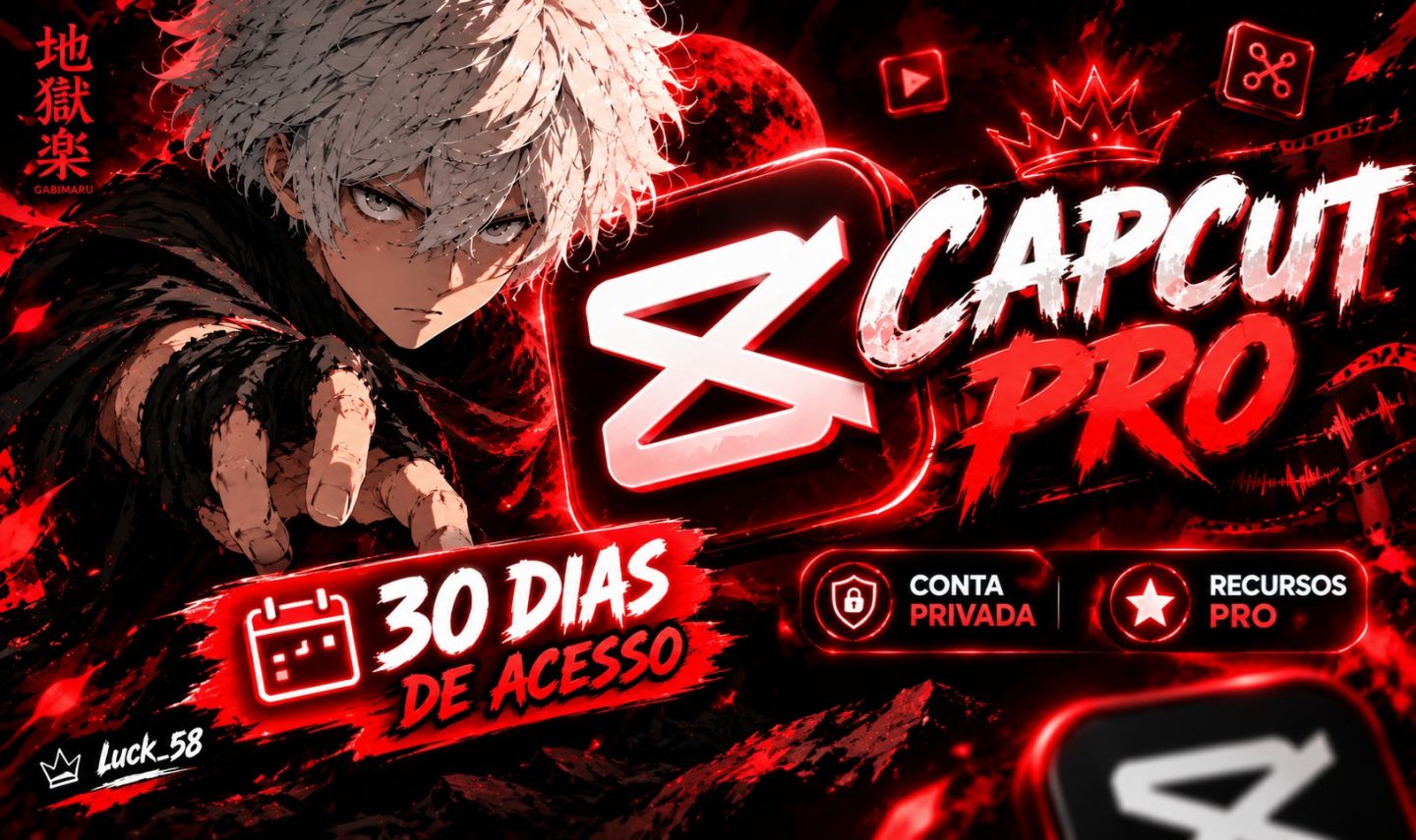 CAPCUT PRO 30 DIAS PRIVADO