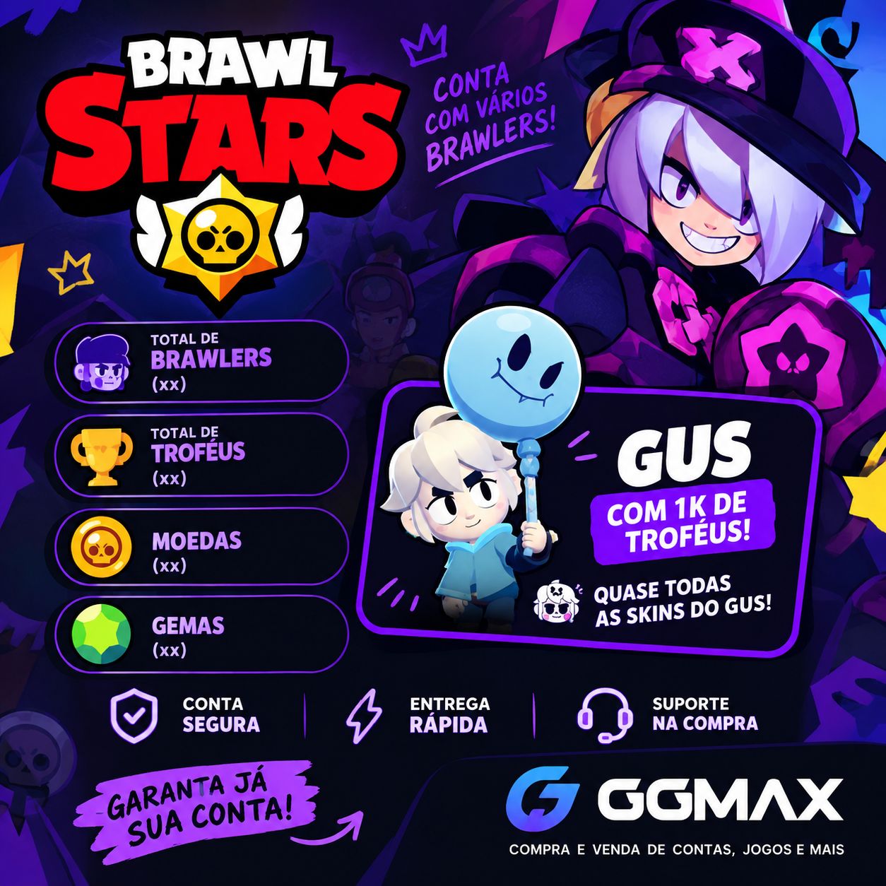Conta de brawl stars veterana