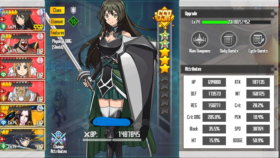 Conta SAO S189 | 6 UR + Vários SSR | 1 Ano | Muitos Itens e Equipamentos