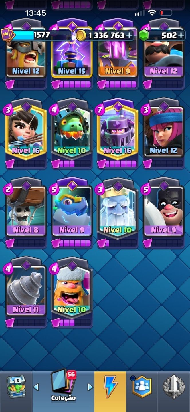 CONTA CLASH ROYALE 12.088 TROFÉUS | ARENA 29 | 17 EVOLUÇÕES + 6 HERÓIS