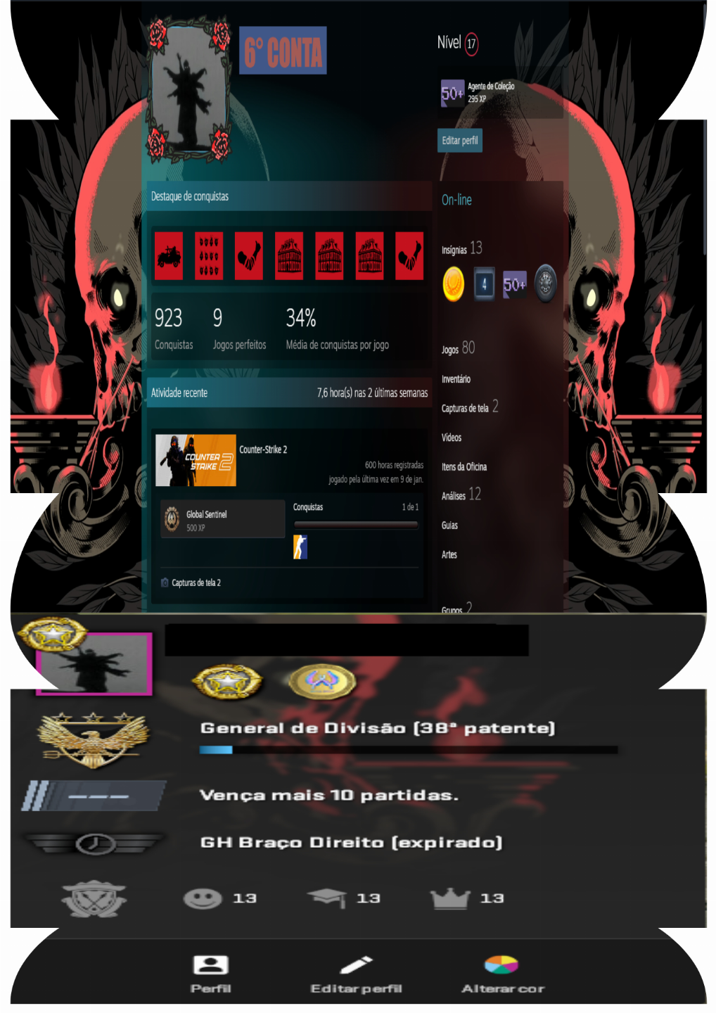 Contas de cs2 com prime ativo modo especial liberado