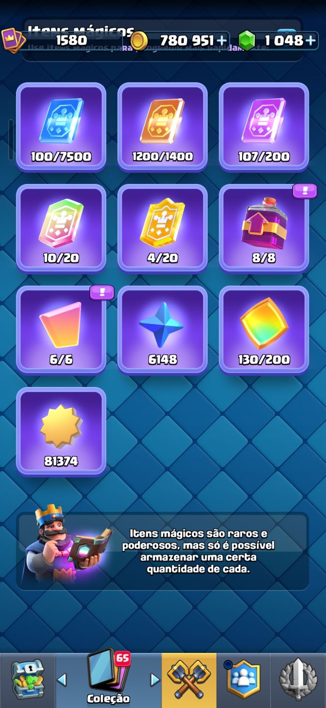 Conta de clash royale gemada barata