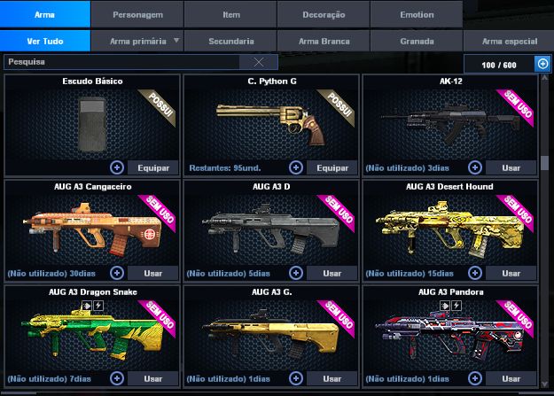 POINT BLANK (SEGUNDO TENENTE 2) (COM ITENS DE CASH) (ENTREGA AUTOMATICA)