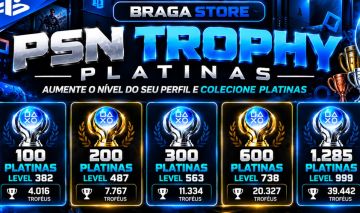 Psn Trofeus de platina ate lvl 999