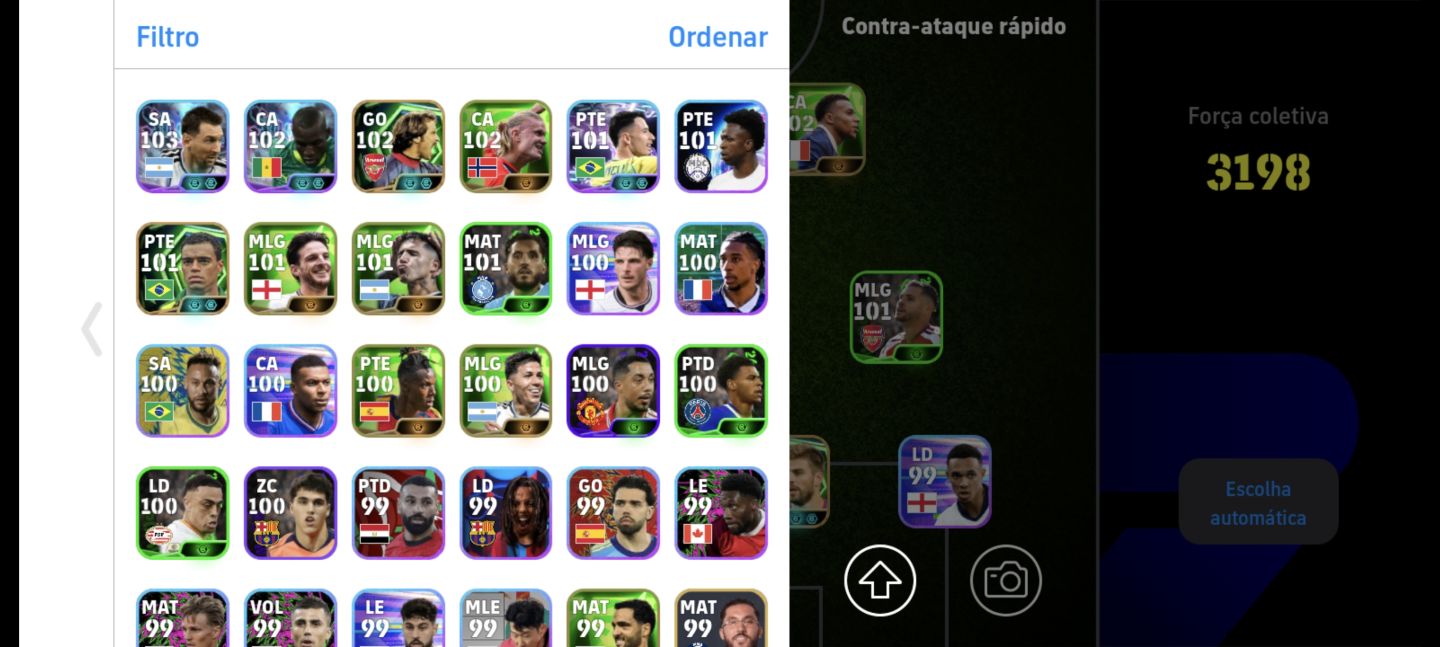 Efootball conta, zaga mostra, David Villa blitz curler