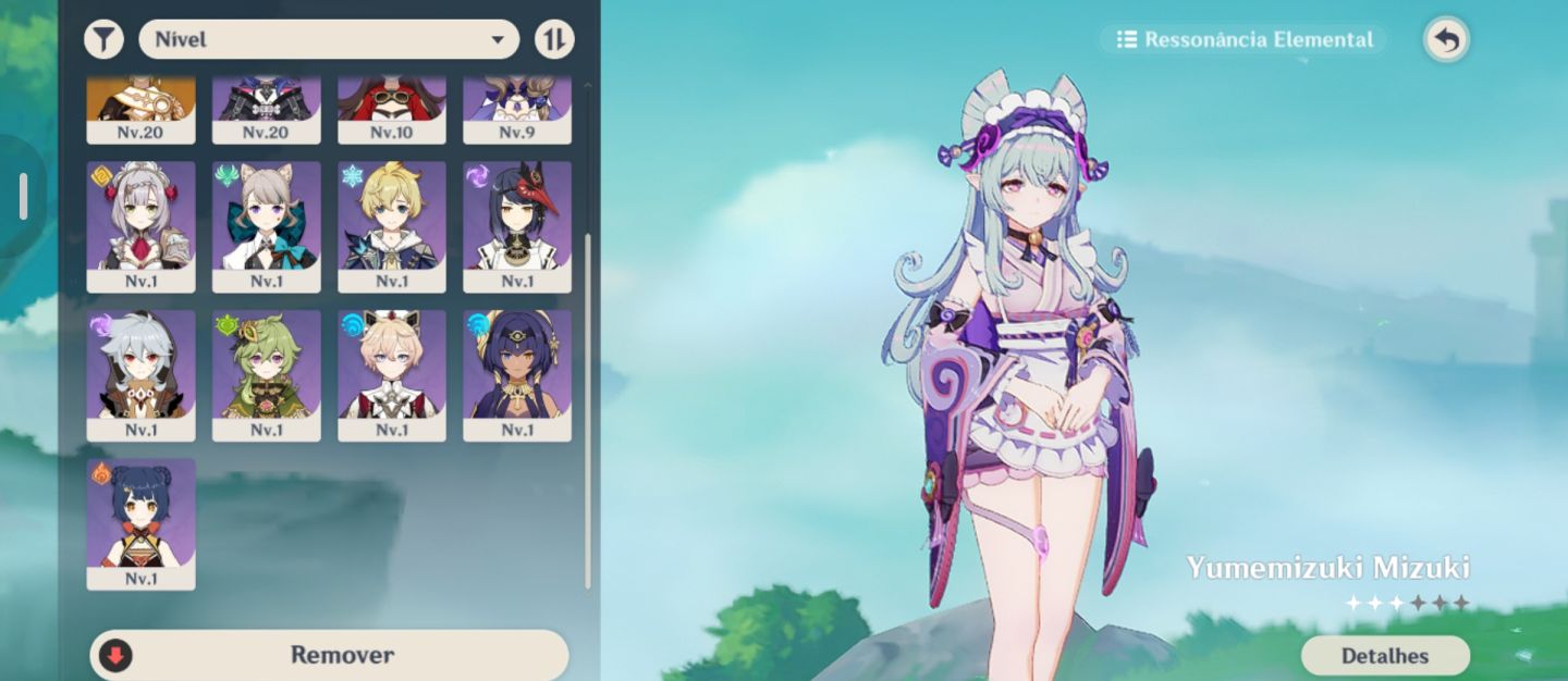 Conta Iniciante Ar30 no Garantido com Mizuki e Qiqi