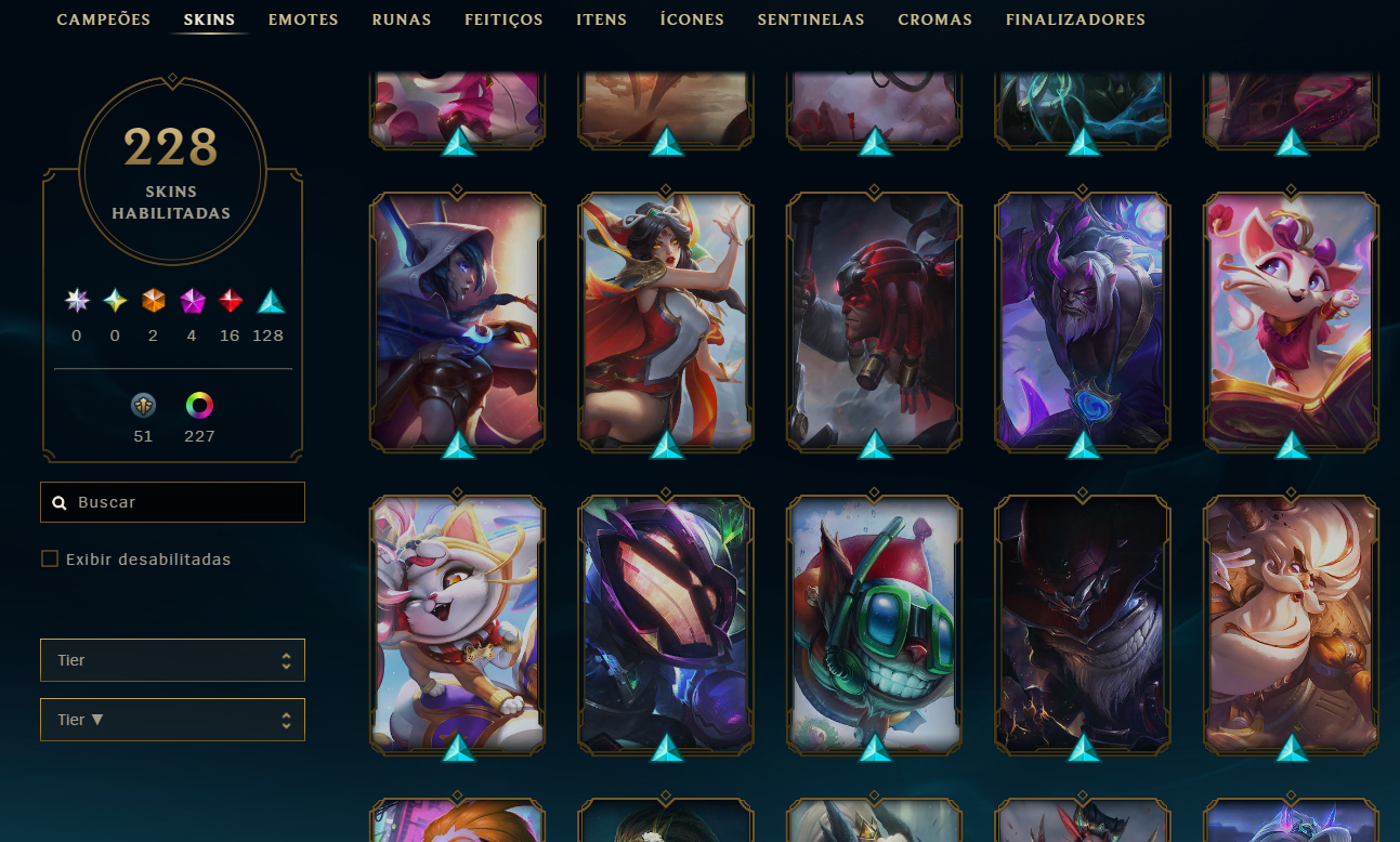 LUX ELEMENTALISTA, EZREAL PULSEFIRE, +200 SKIN E SKINS PRESTIGIOS (FULL ACESSO)