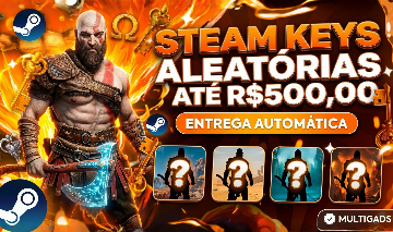 STEAM KEYS ALEATORIAS ATÉ R$500,00 - ENTREGA AUTOMATICA