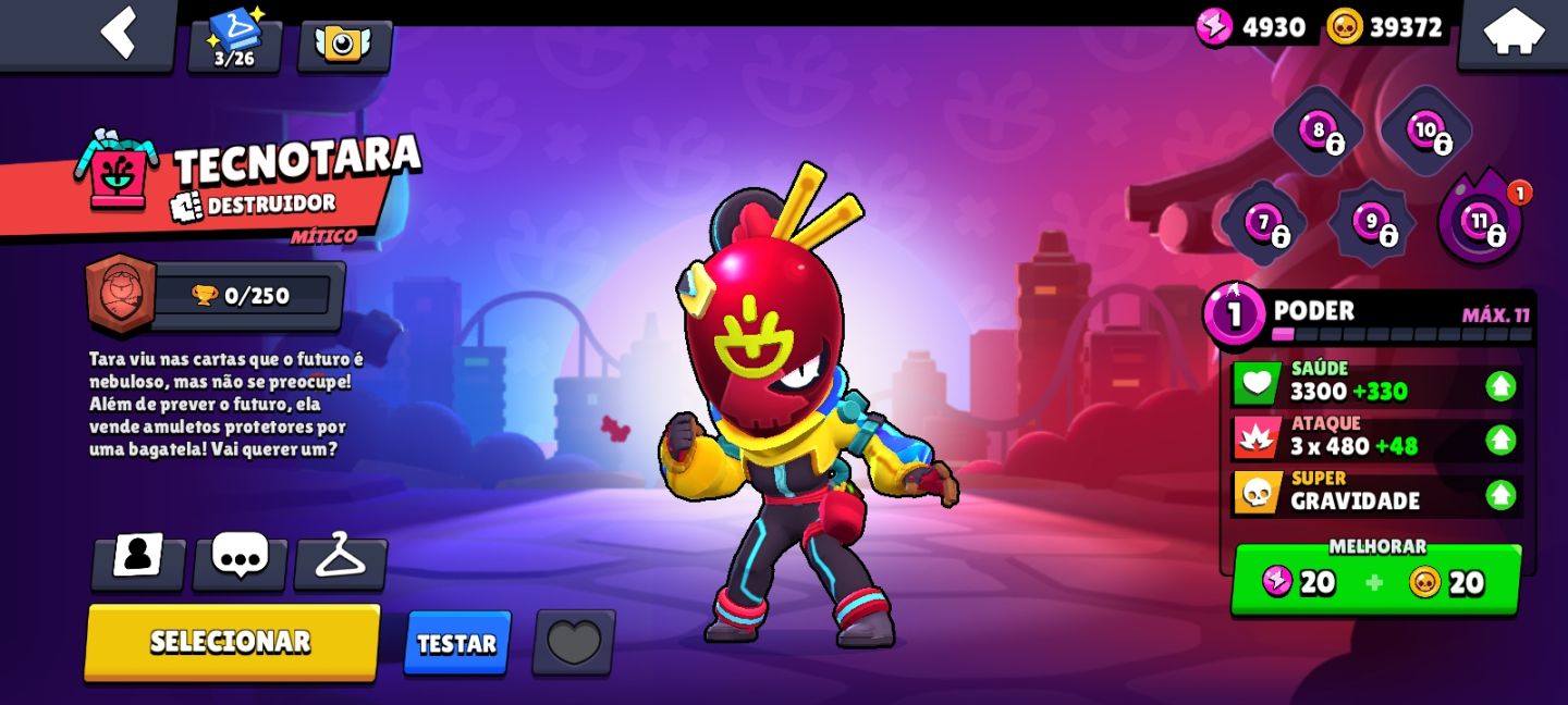 Conta de Brawl Stars com 40k de Troféus e muitas Skins e Recursos!!